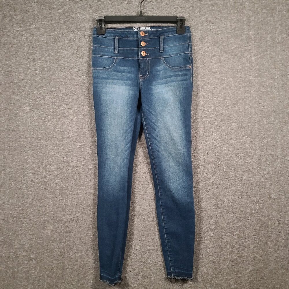No Boundaries Button Fly Size 5 High Rise Sculpting Skinny Junior Jean Leggings
